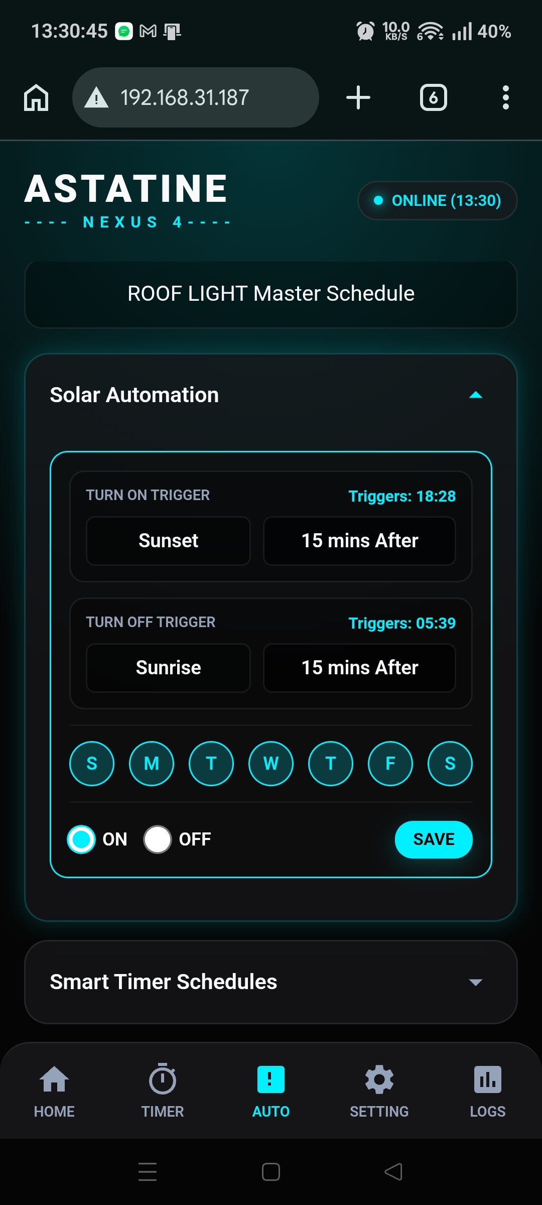 Solar Automation UI